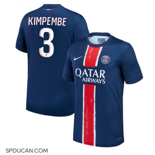 Muški Nogometni Dres Paris Saint-Germain Presnel Kimpembe #3 Domaci 2024-25 Kratak Rukav